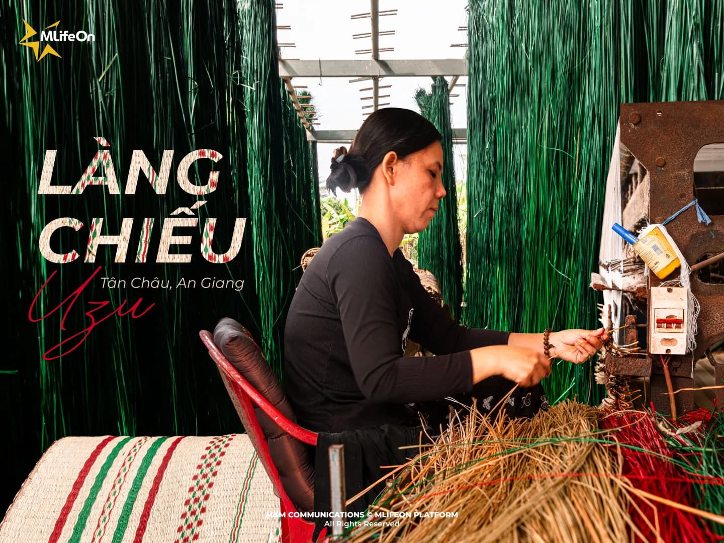 UZU MAT WEAVING VILLAGE IN TAN CHAU – PRESERVING THE SCENT OF SUN AND TIME