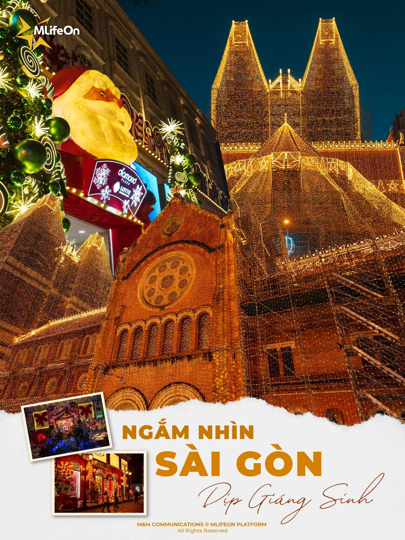 SÀI GÒN DỊP GIÁNG SINH - NGẬP TRÀN SẮC MÀU VÀ ÁNH SÁNG