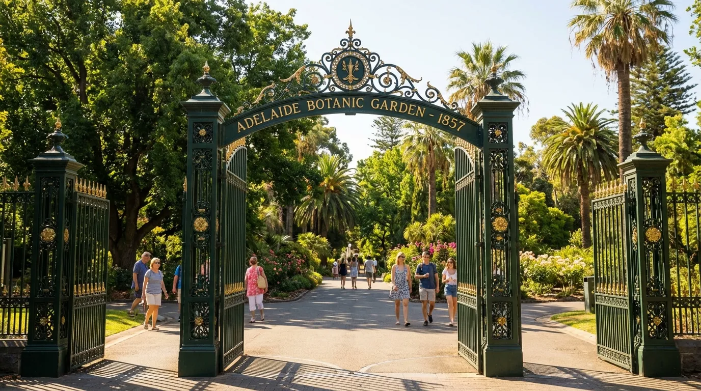 アデレード植物園：アデレードの有名なランドマークに囲まれた緑豊かな宝石