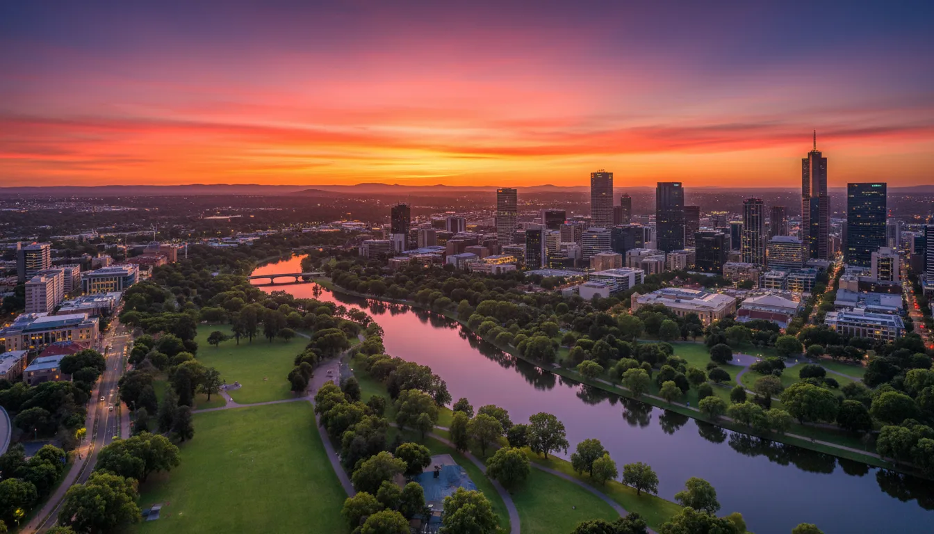 Image: A wide shot of Adelaide