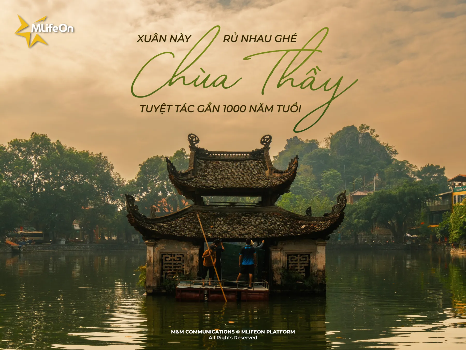 这个春天，让我们一起游览 Thay Pagoda ——一座拥有近千年历史的杰作。